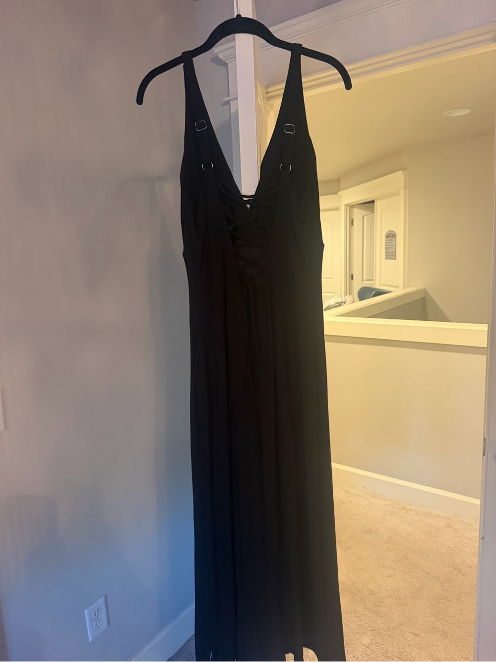 white birch Black Maxi V-Neck Evening Dress - Picture 2 of 3